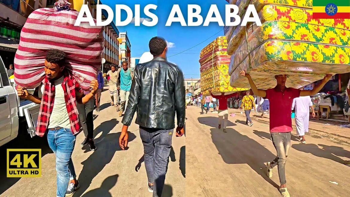 Addis Ababa | Merkato 4K Walking Tour 🇪🇹 Ethiopia | #2