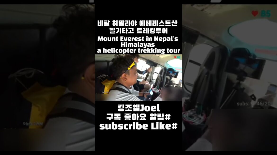 네팔 히말라야 에베레스트산 헬기타고 트레킹투어/Mount Everest in Nepal's Himalayas a helicopter trekking tour #shorts