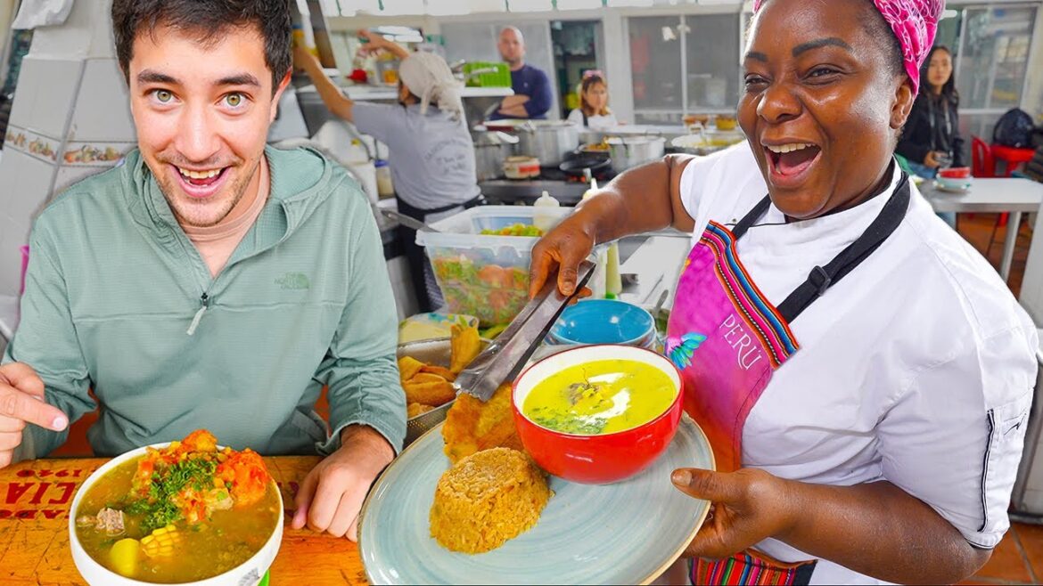 COLOMBIAN STREET FOOD in Bogotá "Mattress Breaker Soup" + Robbed in Colombia Story...