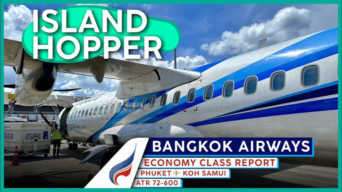 BANGKOK AIRWAYS ATR72  Economy Class 🇹🇭【4K Trip Report Phuket to Koh Samui】The Island Express!