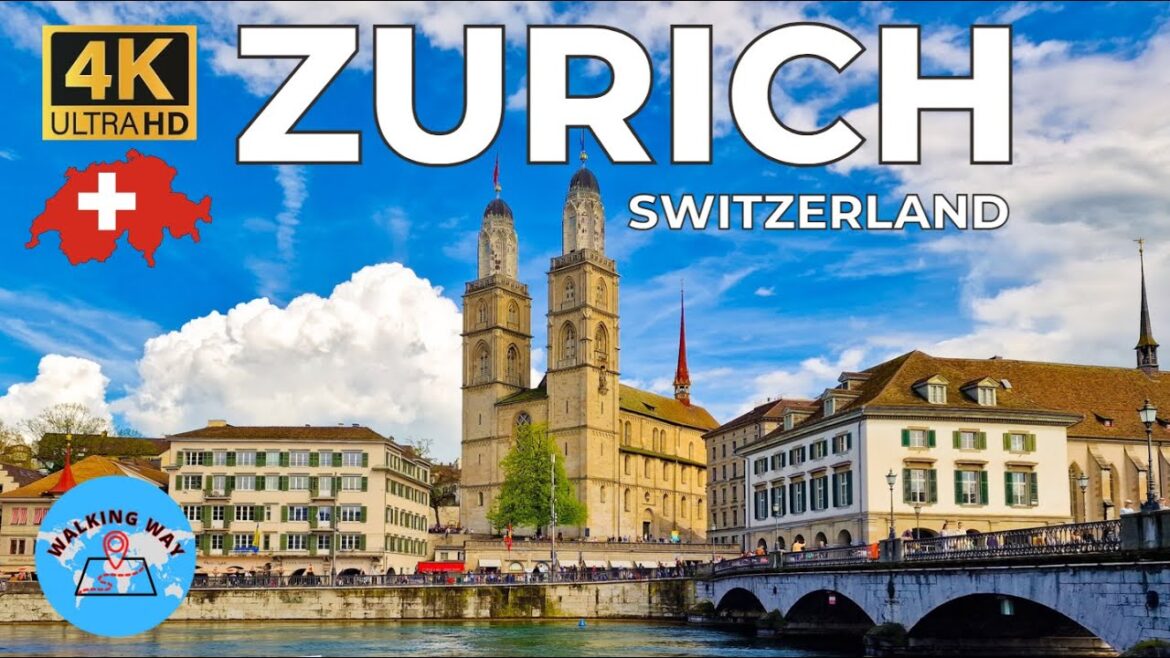 Zurich, Switzerland Walking Tour 4K 60fps - Discover the Most Expensive City in Europe