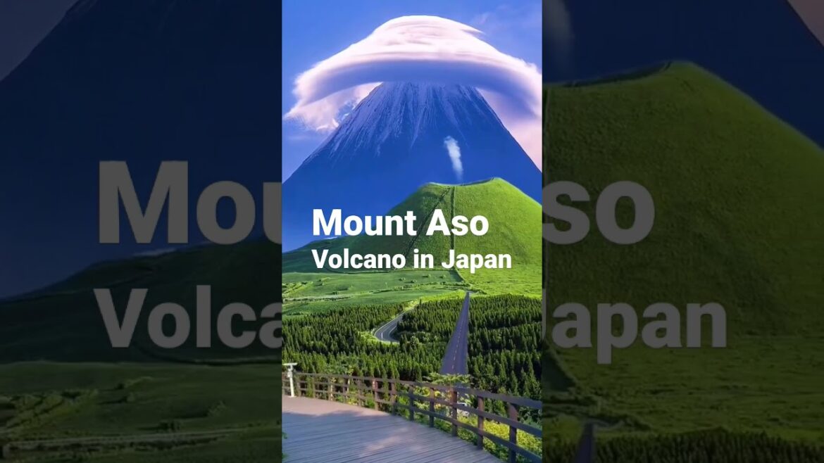 Mount Aso Volcano in Japan. #sanjeevanitravelsshimla #shortsfeed #mountaso #japan