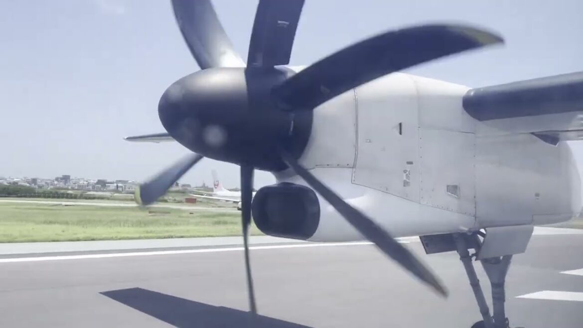 Take off at Naha Airport to Yonaguni 2023.06.03