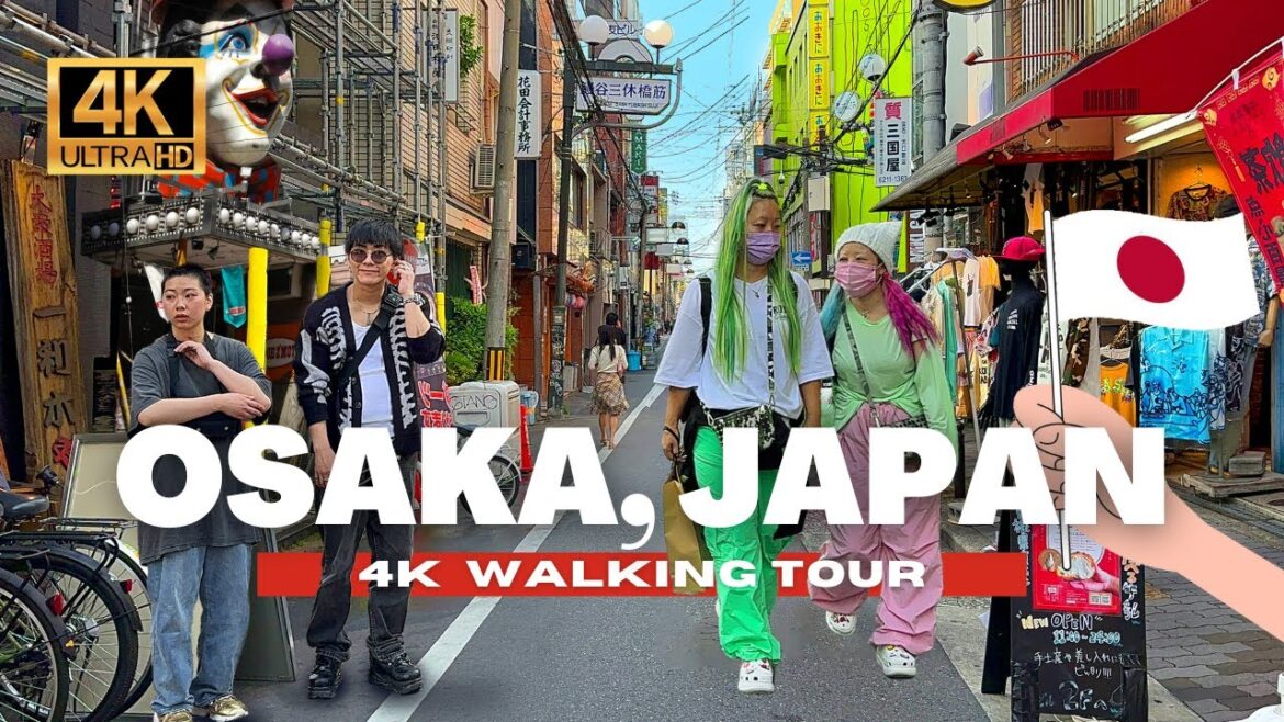 🇯🇵 Japan Walking Tour | Streets of Trendy Amerika-mura District [ 4K HDR - 60 fps ]