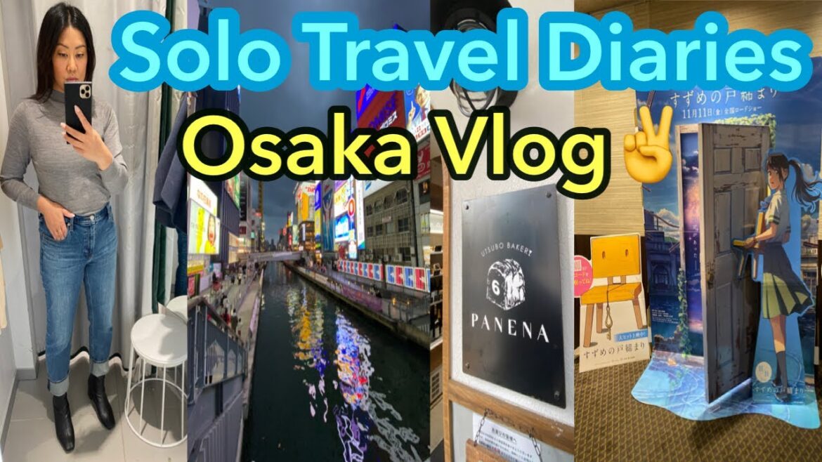 🇯🇵OSAKA TRAVEL VLOG | Chill Sunday, Suzume no Tojimari, Dotombori, Utsubo Park & Bakery 🥐🥮