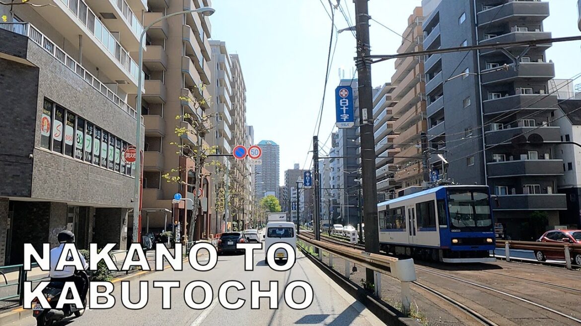 Japan Drive 4K - Tokyo Nakano to Kabutocho