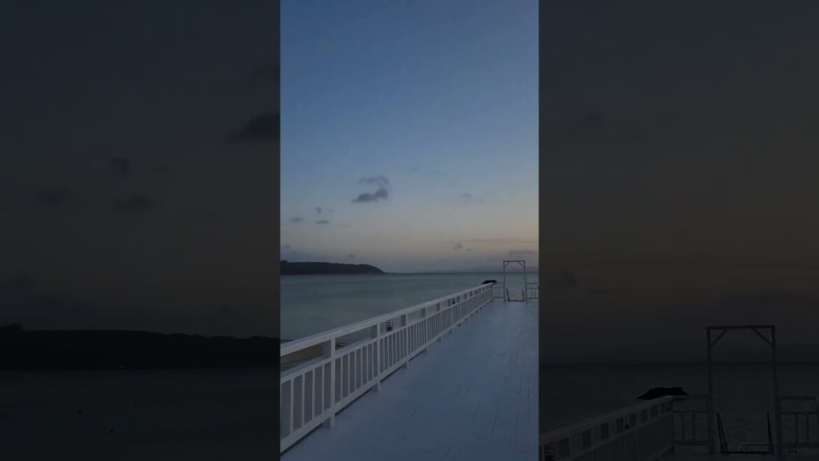 オクマビーチの夕焼け #shorts