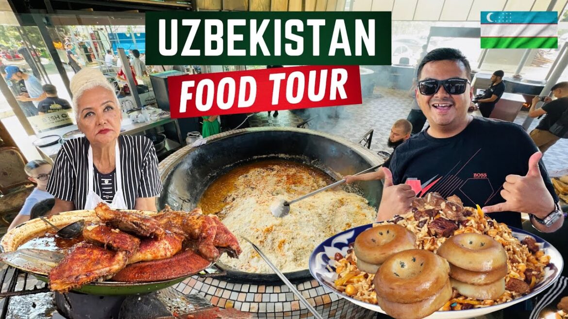 Uzbekistan Food Tour | Uzbek Pulav - The Most Giant Pulav in the World