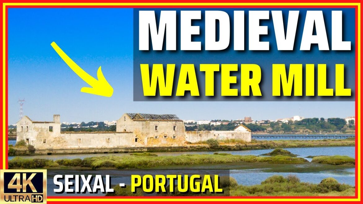 Medieval Tide Mills in Seixal, Portugal! 😃Walking Along the Tagus River [4K]