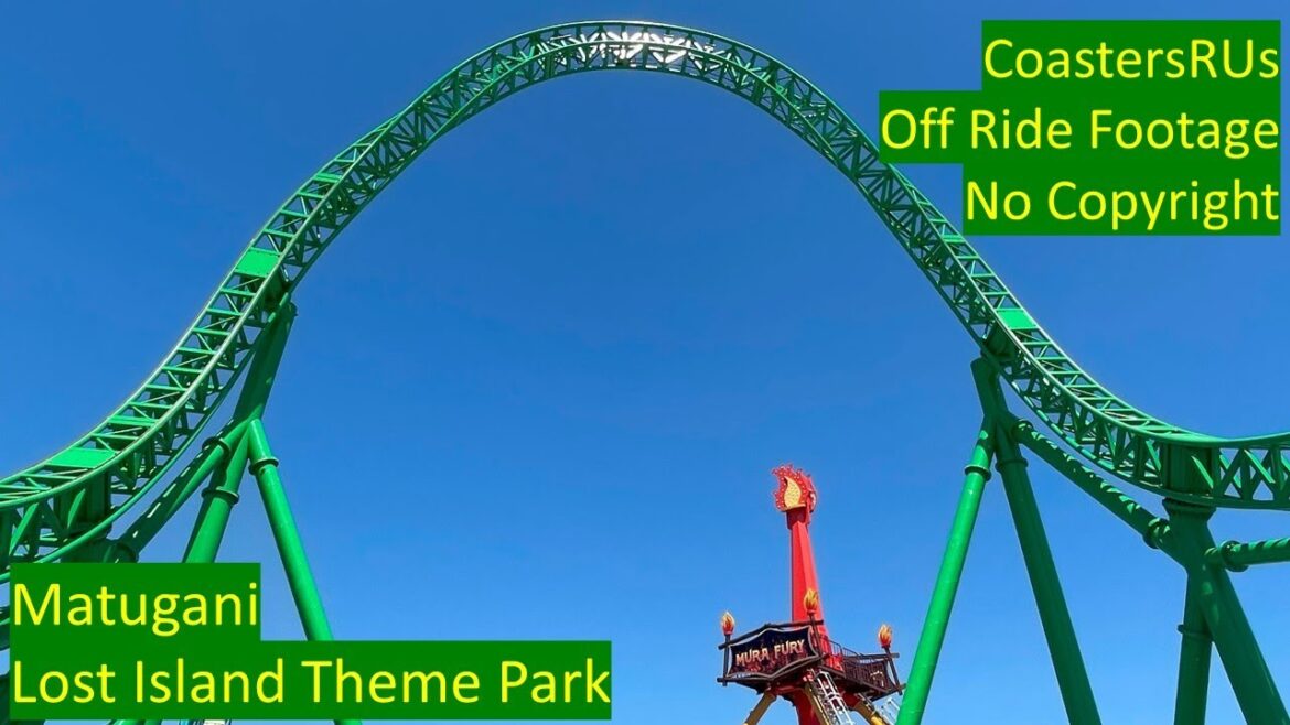 Matugani at Lost Island Theme Park Copyright Free Footage (Off Ride)