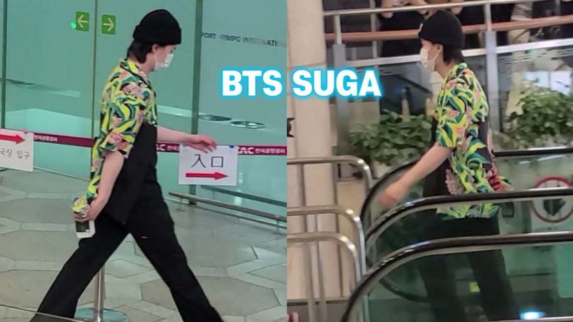 BTS SUGA Departure for Japan Concert