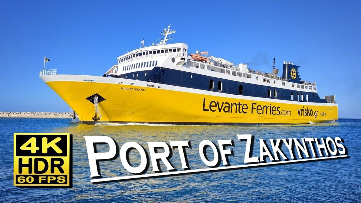 Port of Zakynthos , Levante Ferries , Greece in 4K 60fps HDR UHD π The best places π walking tour Port of Zakynthos , Levante Ferries , Greece in 4K 60fps HDR UHD π The best places π walking tour