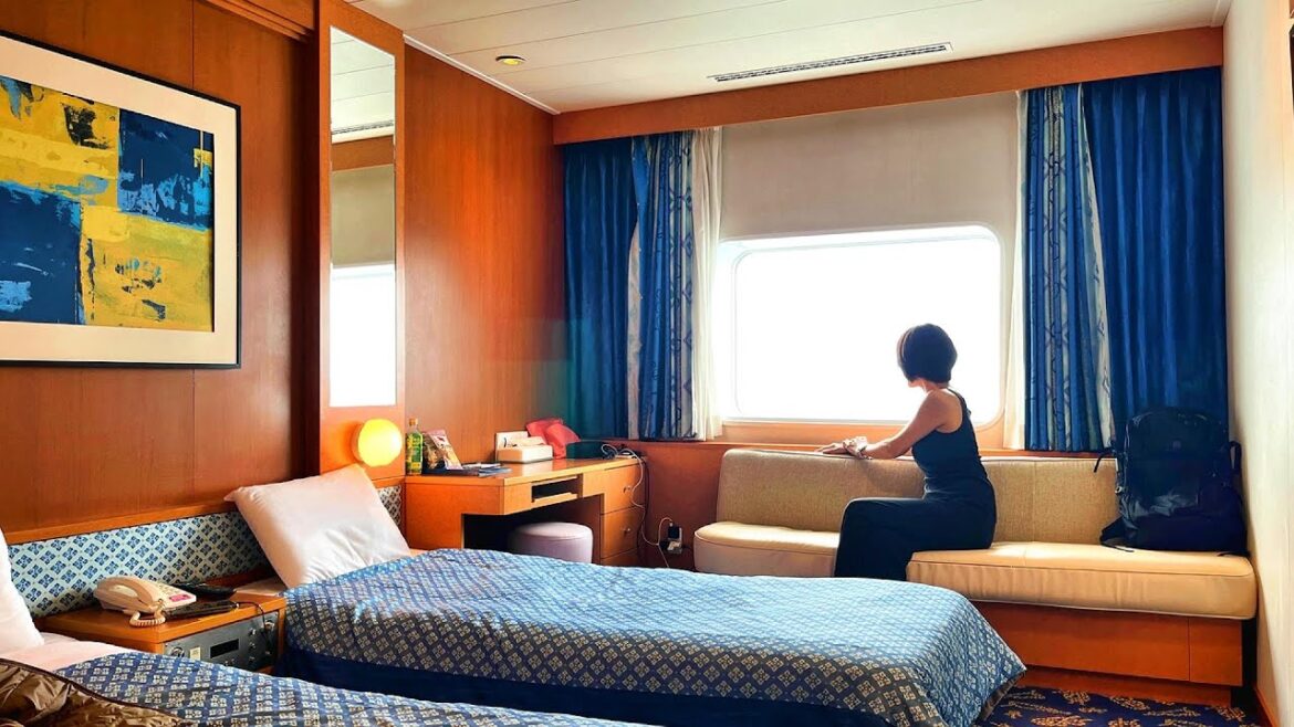 The journey begins on the most luxurious long-distance ferry in Japan.