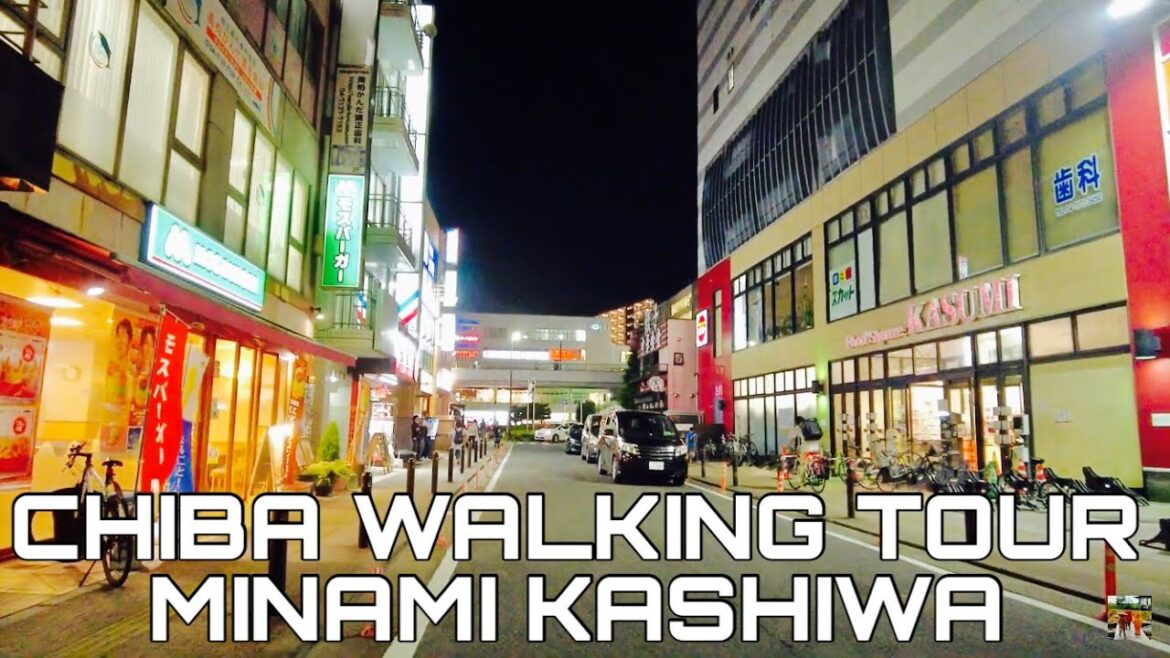 【🇯🇵4K】南柏の夜を歩く　～西口のサンロードと東口のかすみストア周辺～　【Minamikashiwa in Chiba】
