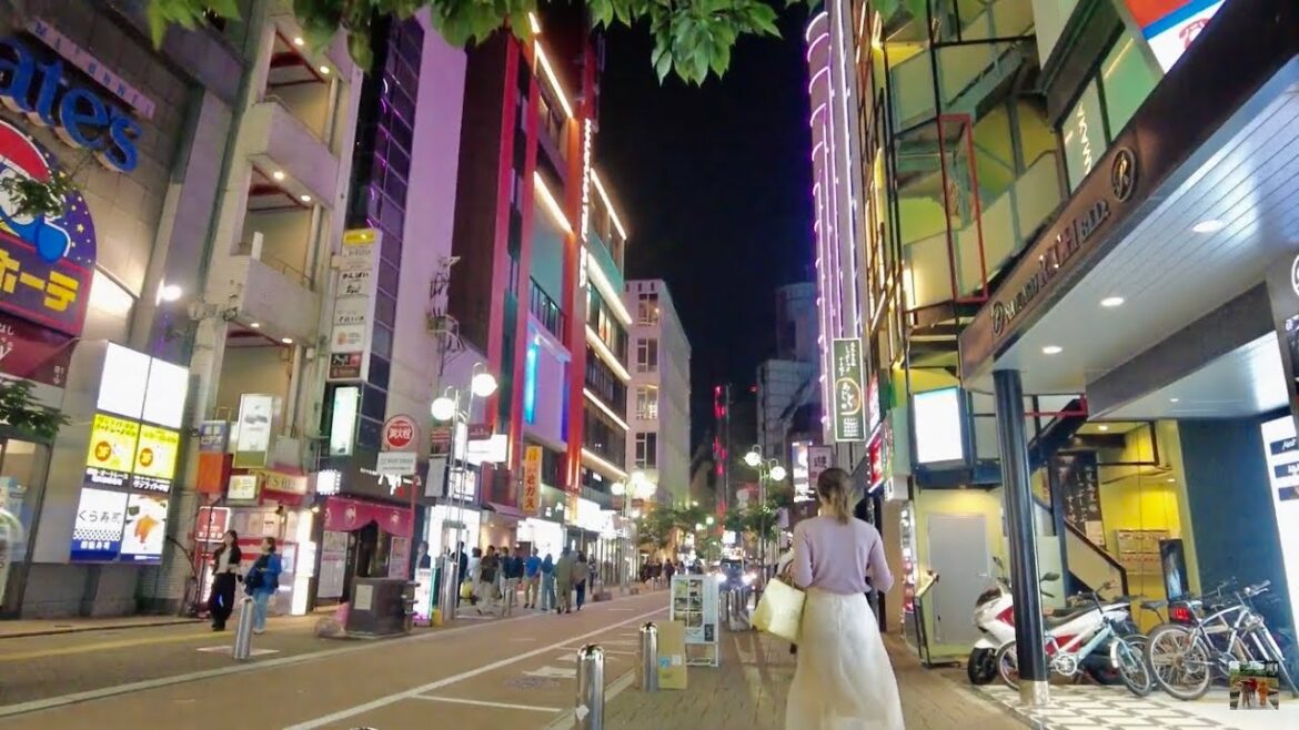 【🇯🇵4K】福岡随一の歓楽街、博多中洲の夜を歩く【Nakasu in Fukuoka】