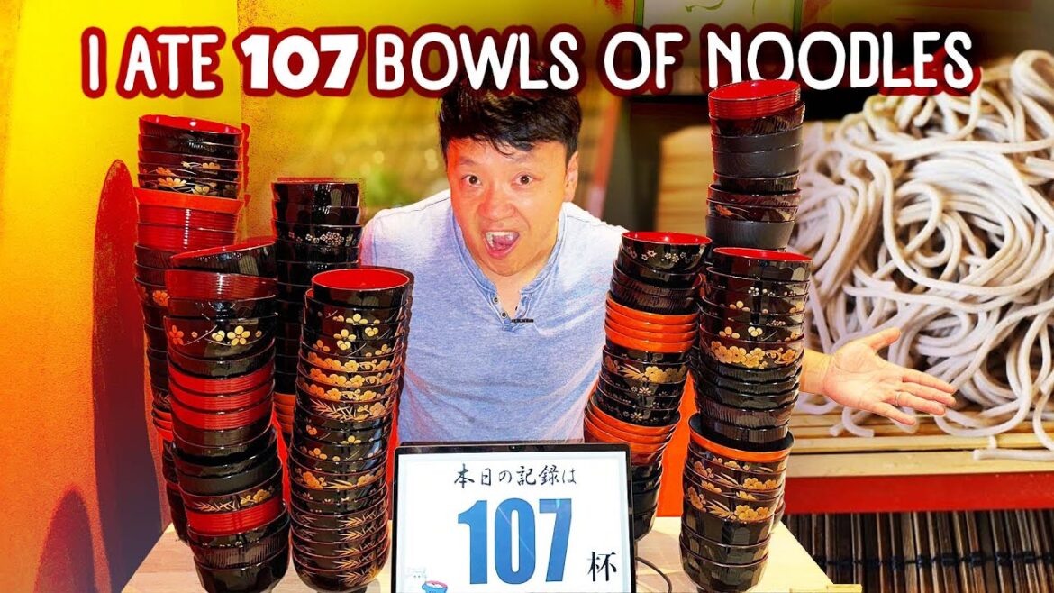 “45 Minute” UNLIMITED Japanese BBQ & Eating 107 Bowls of Noodles | Best CHEAP EATS in Tokyo Japan "45 Minute" UNLIMITED Japanese BBQ & Eating 107 Bowls of Noodles | Best CHEAP EATS in Tokyo Japan