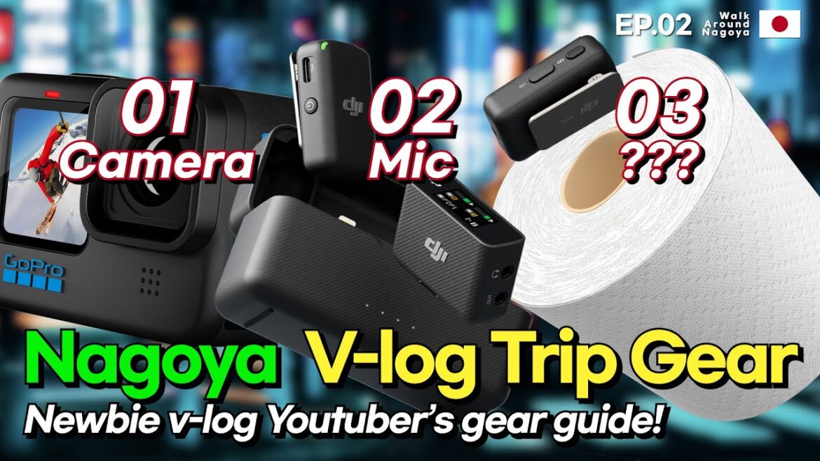 What do newbie v-logers take on Nagoya Trip? ㅣNagoya Trip Gear Review ㅣ Walk around Nagoya ㅣ EP.02
