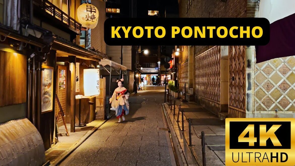 KYOTO, JAPAN 🇯🇵 [4K] Pontocho Alley — Walking Tour