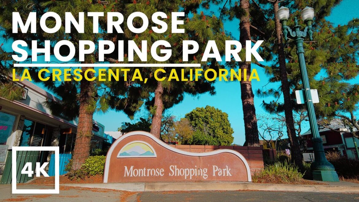 Montrose Shopping Park Walking Tour at Sunset | 4K