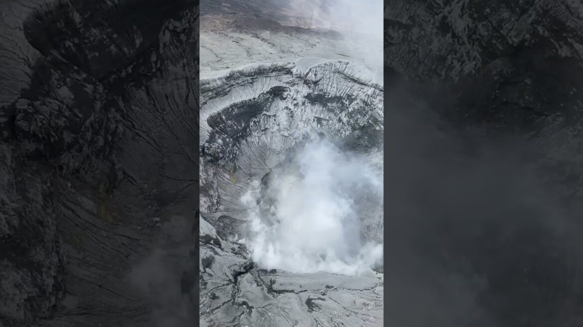 MUST GO! Helicopter tour over a Volcano Crater 2023#short #shorts  #shortsvideo #shortvideo #mustgo