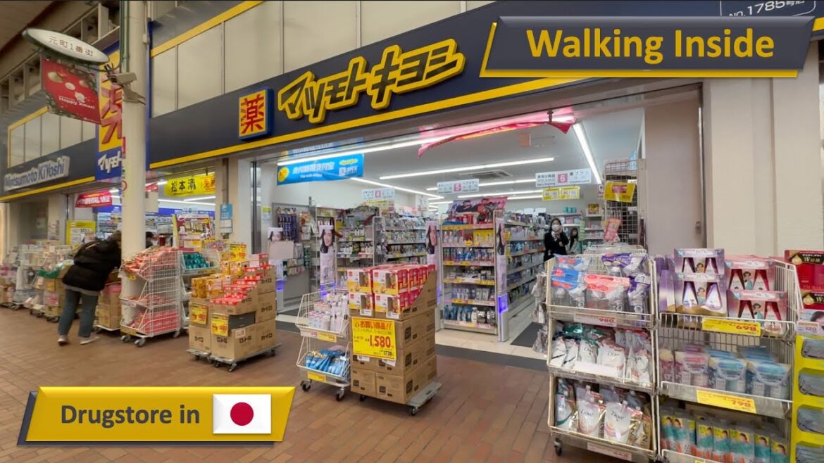 MATSUMOTO KIYOSHI Pharmacy Tour in Kobe, Japan [4k Video]