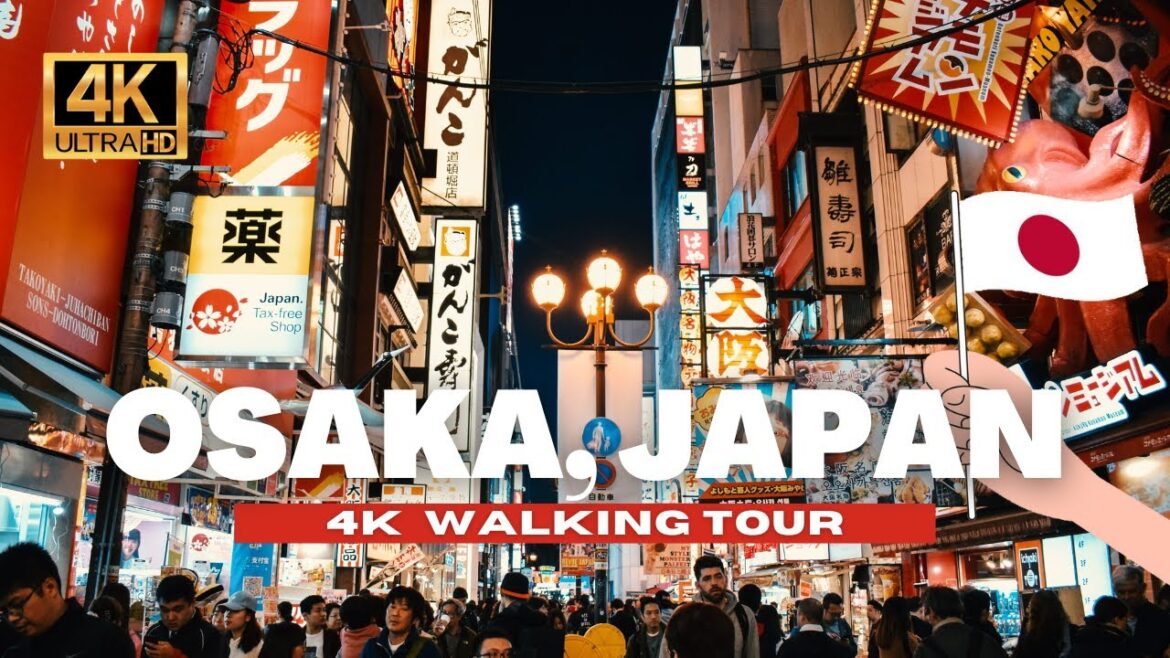 🇯🇵 JAPAN NIGHT WALK - OSAKA, DOTONBORI NIGHT LIFE [4K HDR - 60 fps]