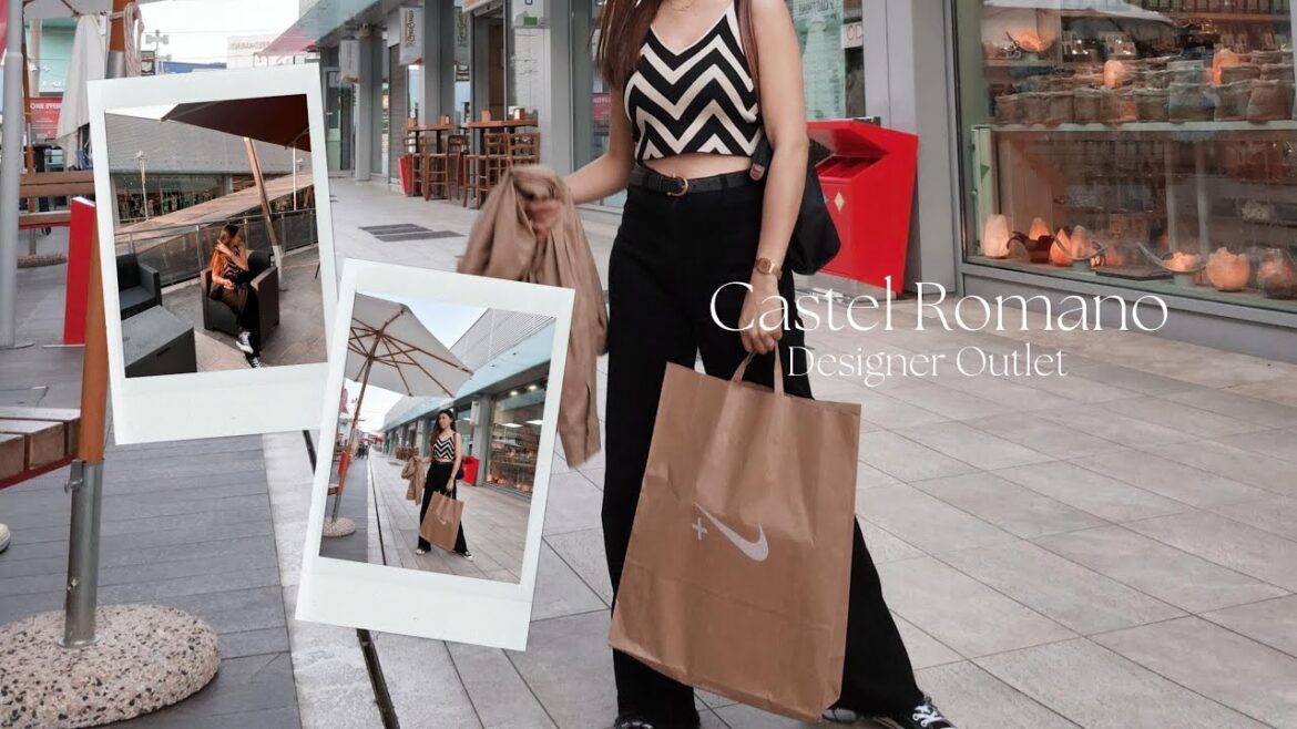 Castel Romano Designer Outlet | Luxury Shopping in Rome, Italy Walking Tour [4k] #shopping #luxury