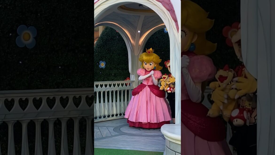 Princess Peach in Super Nintendo World at Universal Studios Hollywood #universalstudiohollywood Princess Peach in Super Nintendo World at Universal Studios Hollywood #universalstudiohollywood