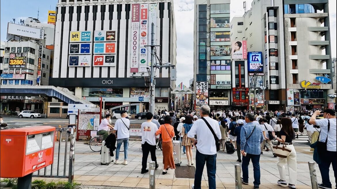 [Japan Travel]  Ueno - Ameyokocho : Busiest Street Market in Tokyo Japan  #4k #4kwalk