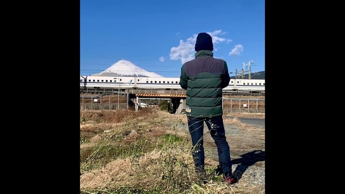 Mount Fuji and Shinkansen (Bullet Train) #travel Mount Fuji and Shinkansen (Bullet Train) #travel