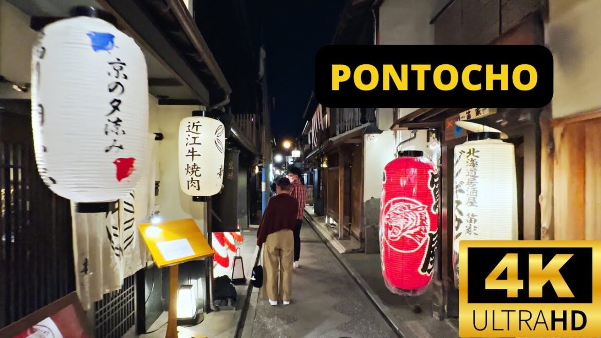 KYOTO, JAPAN 🇯🇵 [4K] Pontocho — Walking Tour
