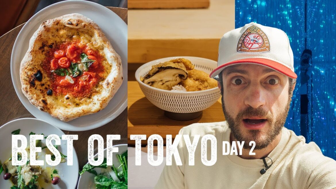 BEST PIZZA EVER is in Tokyo?! + Tempura Omakase + Teamlabs Japan Day 2 | Jeremy Jacobowitz