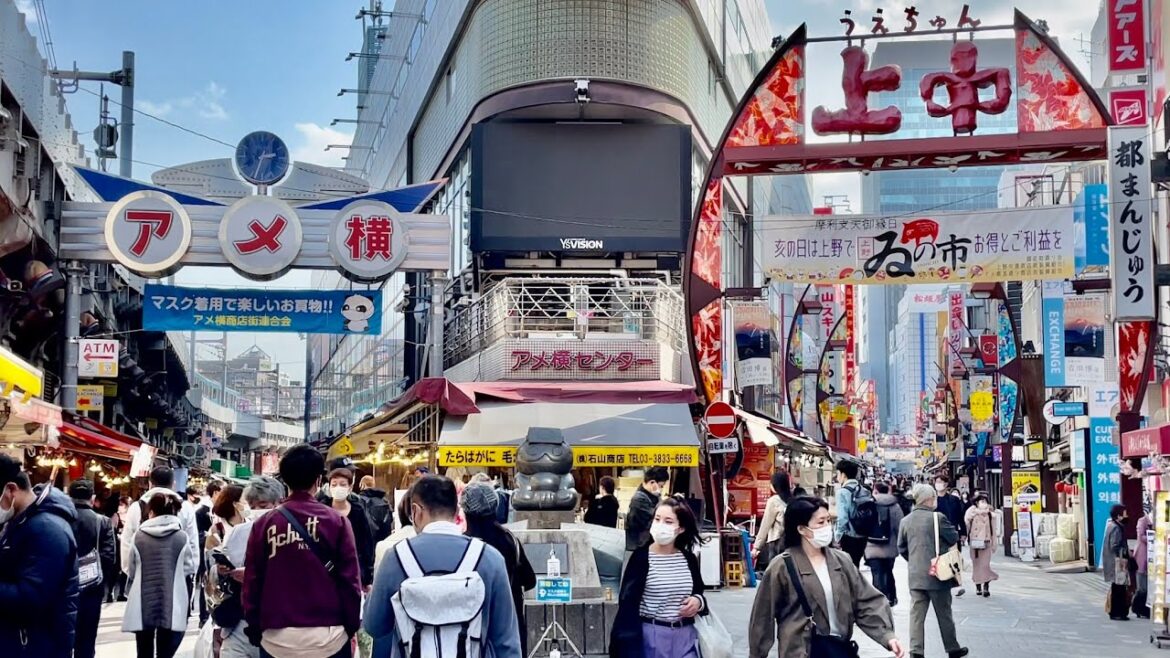 【4K HDR】Tokyo Walk – Ameyoko Market at afternoon (Mar.2021) 【Japan】 【4K HDR】Tokyo Walk - Ameyoko Market at afternoon (Mar.2021) 【Japan】