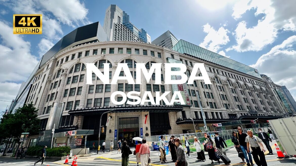 [4K] Namba OSAKA 🐧 Nonstop Walking Tour / なんば 難波 大阪 散歩