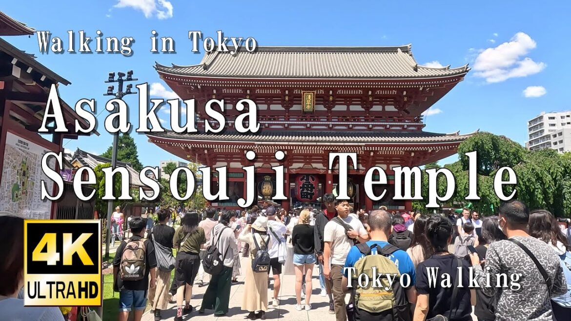 4K HDR//Walking in Tokyo Asakusa Sensoji Temple/1hours 4K HDR//Walking in Tokyo Asakusa Sensoji Temple/1hours