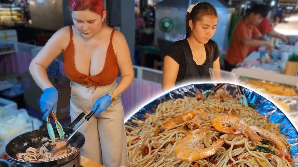 Pretty LADIES and Delicious Pattaya Spaghetti – Thai street food Pretty LADIES and Delicious Pattaya Spaghetti - Thai street food