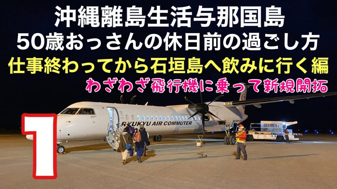 沖縄離島生活/与那国島 50歳おっさんの休日前の過ごし方〜石垣島へわざわざ飛行機に乗って飲みに行く編😆