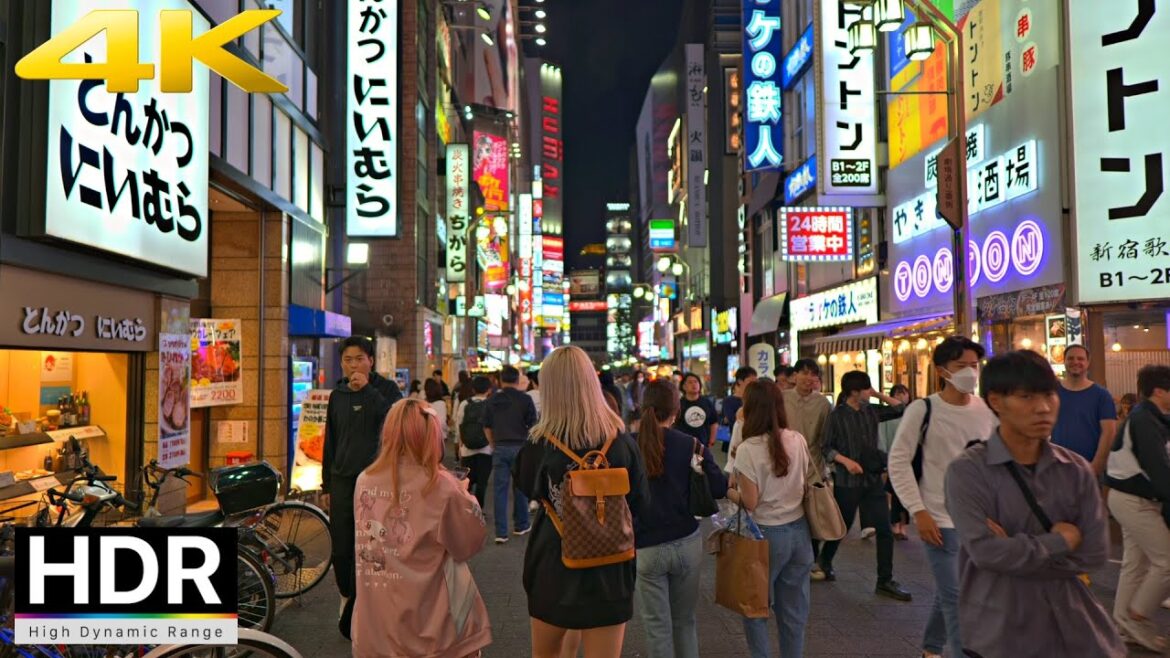 Saturday Night Walk in Shibuya & Kabukicho - Tokyo Nightlife 2023 [4K HDR Walking Tour]