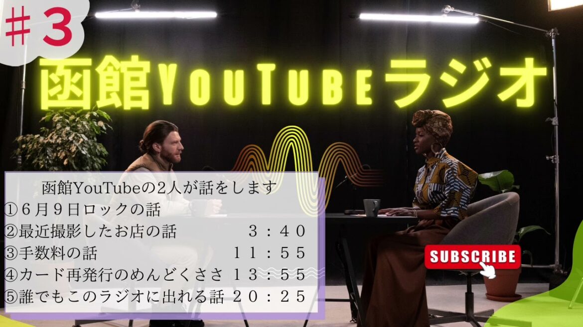 【第３回】函館YouTubeラジオ　２０２３年６月９日　ロックの日