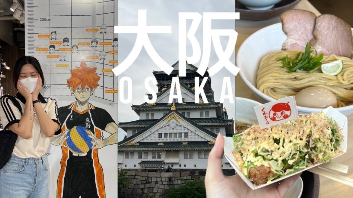 OSAKA VLOG 🇯🇵 | street food in dotonbori🐙, hep5 ferris wheel 🎡, lots of konbini runs 🤭