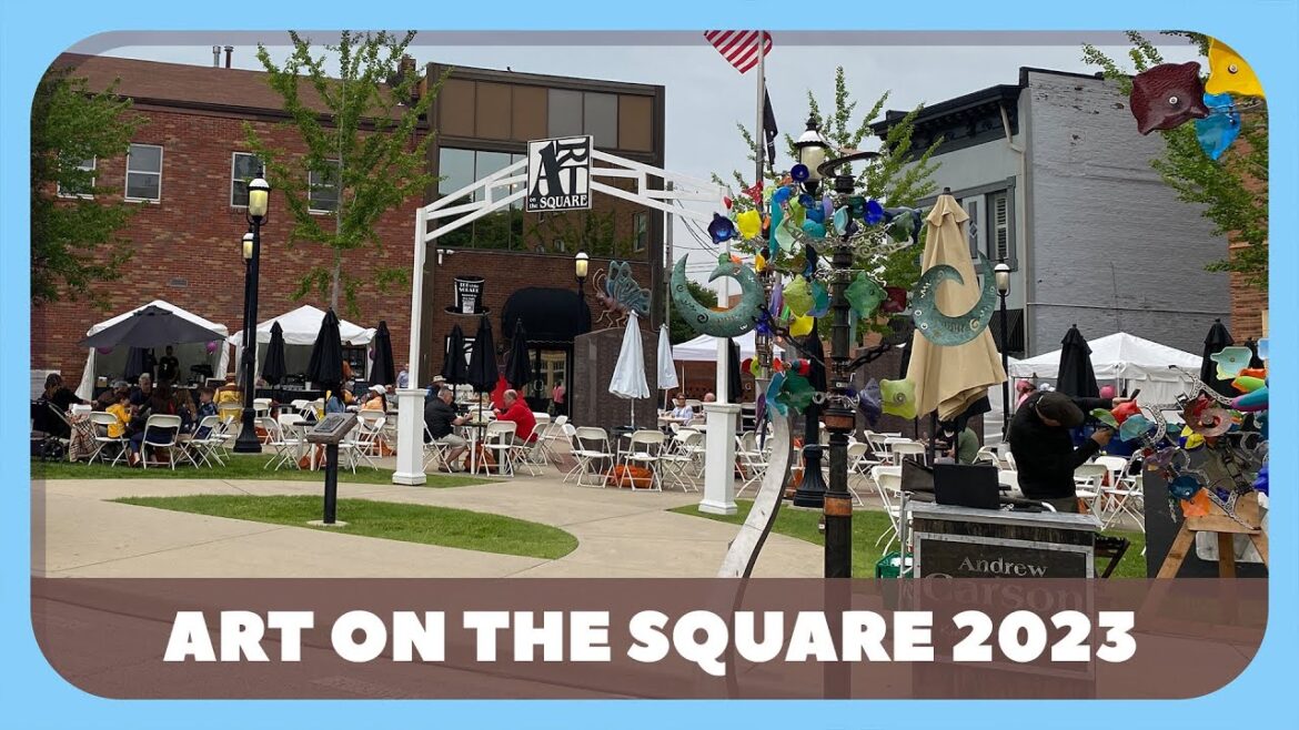Art on the Square 2023 Walking Tour 4K - Belleville, IL