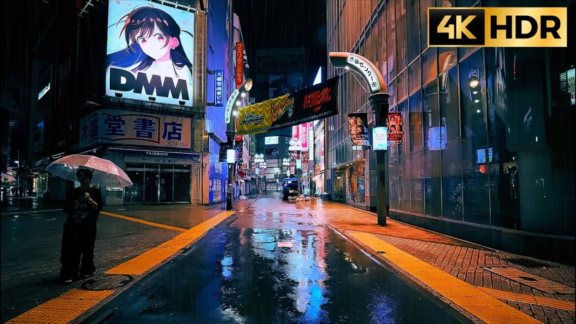 2AM SHIBUYA Rainy Night Walk ☔ Tokyo City Ambience //4K HDR ASMR