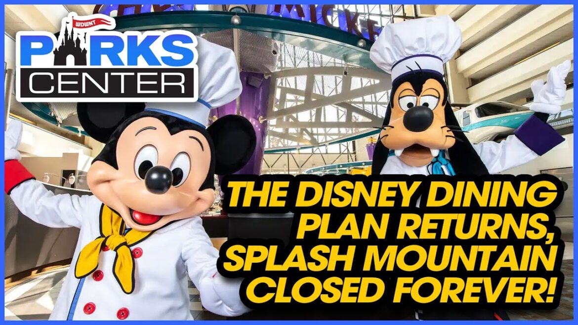 The Disney Dining Plan Returns, Disneyland's Splash Mountain Closed Forever!