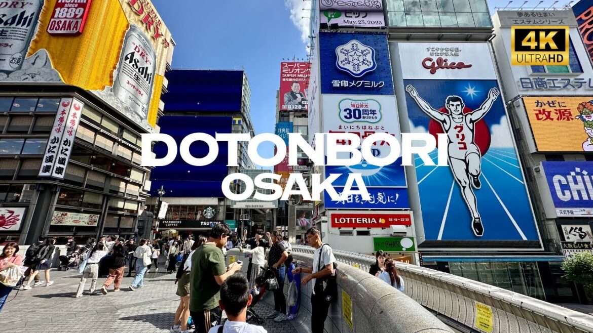 [4K] Dotonbori OSAKA 🐧 Nonstop Walking Tour / 道頓堀 大阪 散歩