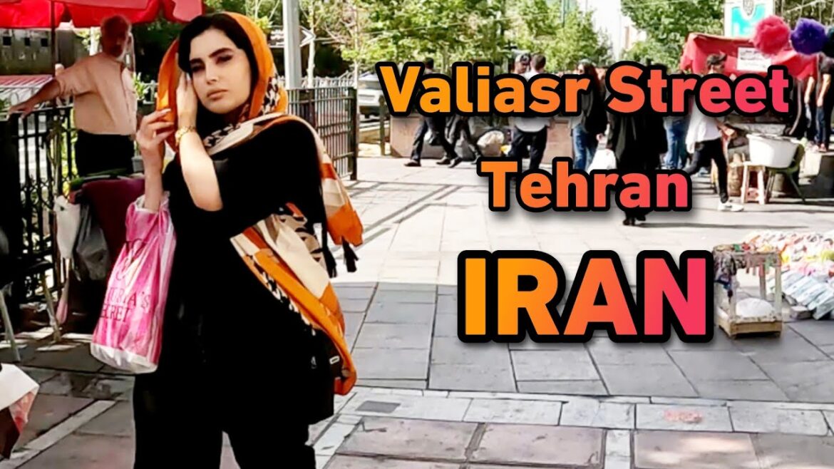 Valiasr street Tehran Walking Tours 4K / Valiasr intersection Iran Valiasr street Tehran Walking Tours 4K / Valiasr intersection Iran
