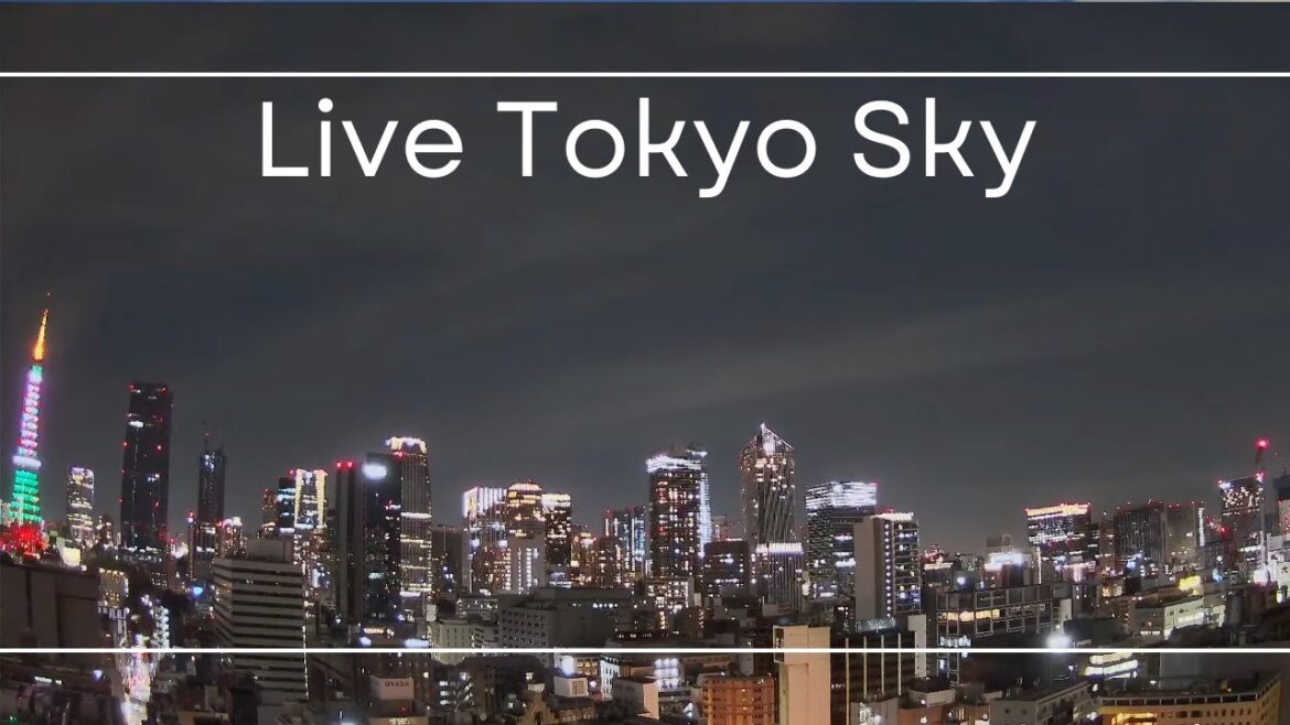 東京都心の空模様ライブカメラ/Live Tokyo Sky above Tokyo Tower, Azabudai and Toranomon Hills 2023.6.10