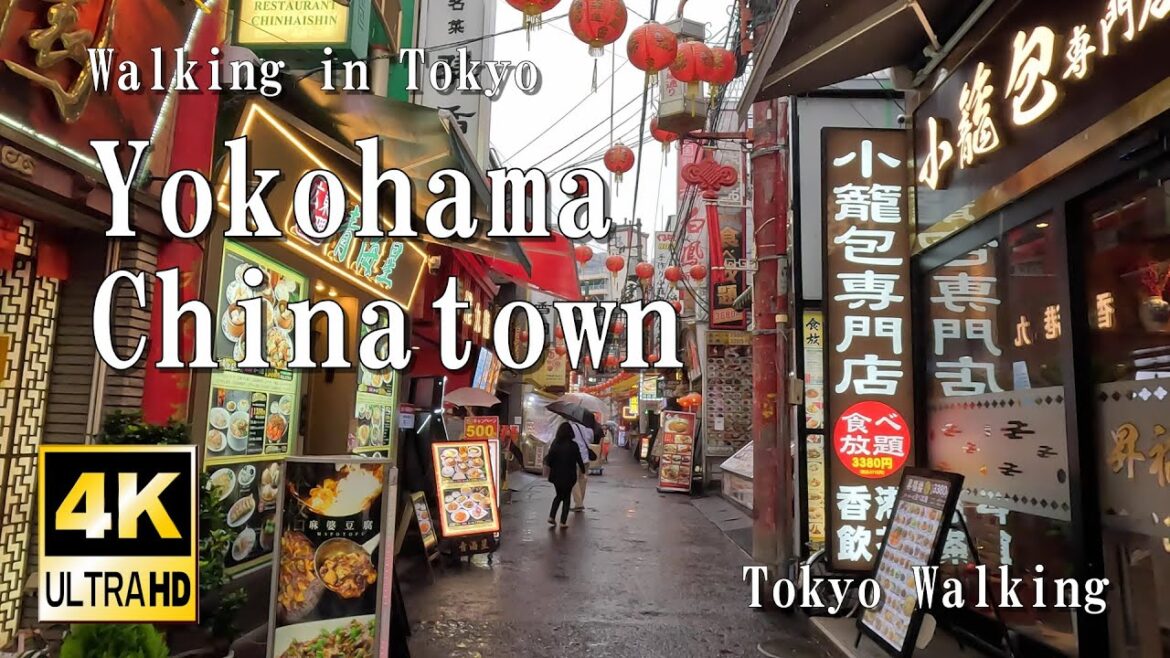 4K HDR // Walk in Japan YokohamaーChinatown/1hours 4K HDR // Walk in Japan YokohamaーChinatown/1hours