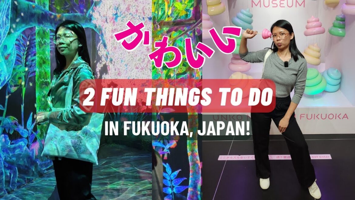 TeamLab Forest and Unko Museum in Fukuoka! ✨ Japan Travel Vlog ni jamimoyvlogs