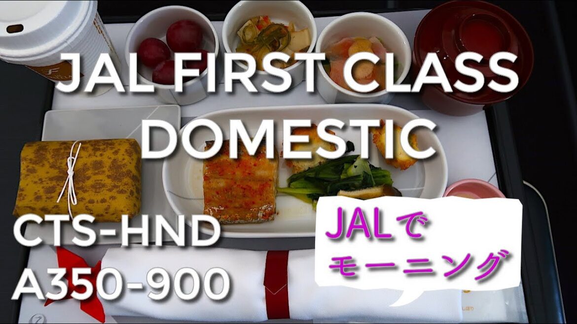 Japan Airlines JAL Domestic FIRST CLASS Sapporo to Tokyo: All about In-Flight meal 機内食をチェック