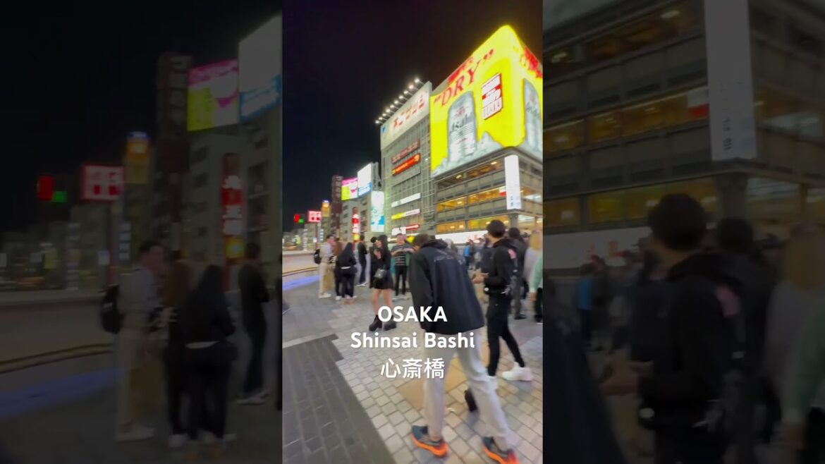 #Japan #Osaka Shinsai Bashi 日本大阪 #心斎橋 #iphone14promax #dingdingdongdong #shorts